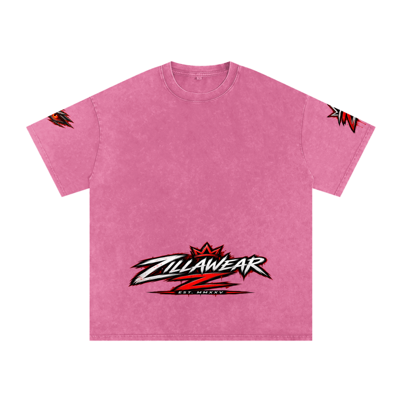 Never Harmless: Snow Washed Oversized Cotton T-Shirt