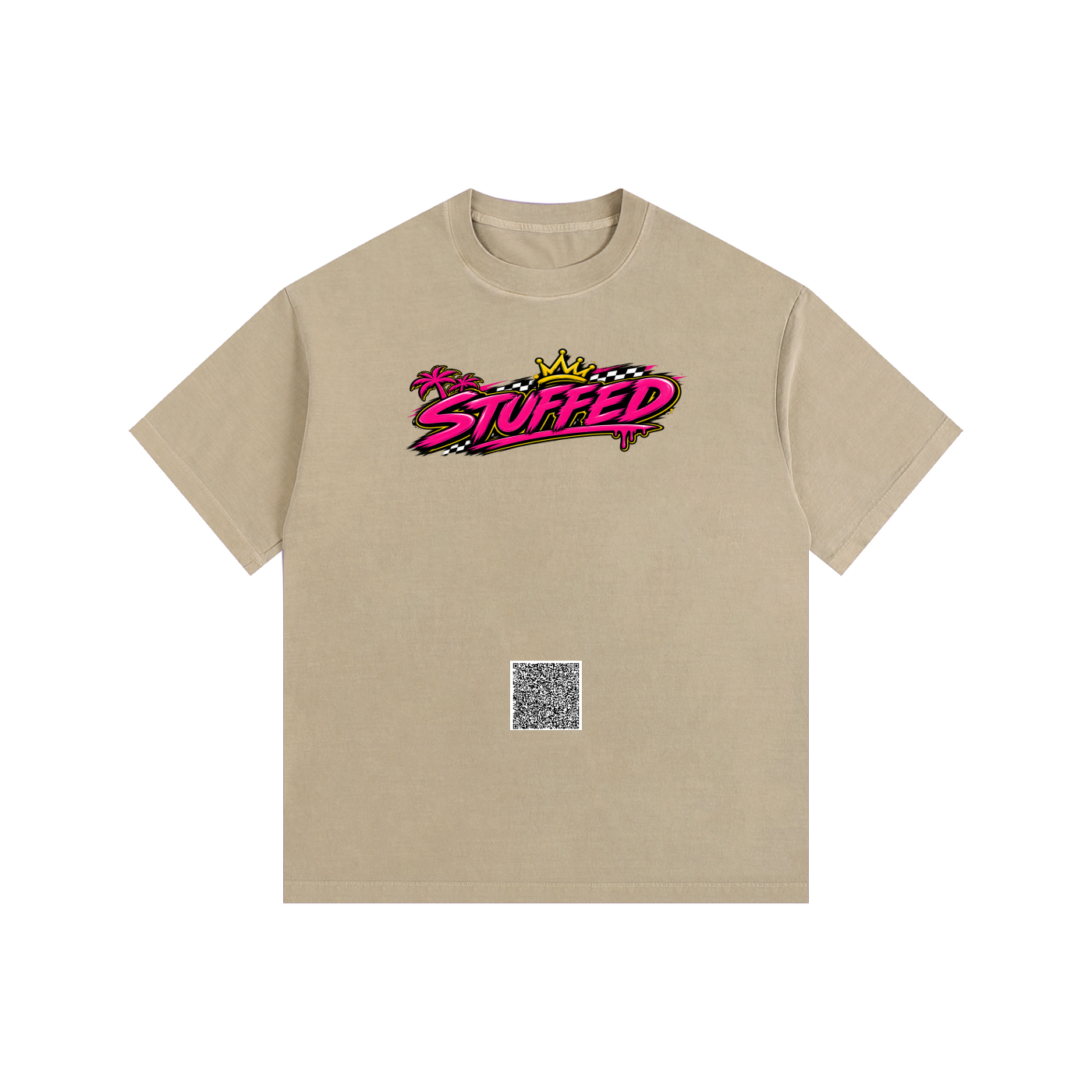 Stuffed Promo: Vintage Washed Oversized Cotton T-Shirt