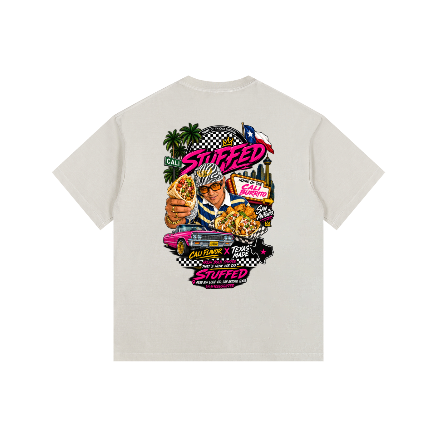 Stuffed Promo: Vintage Washed Oversized Cotton T-Shirt