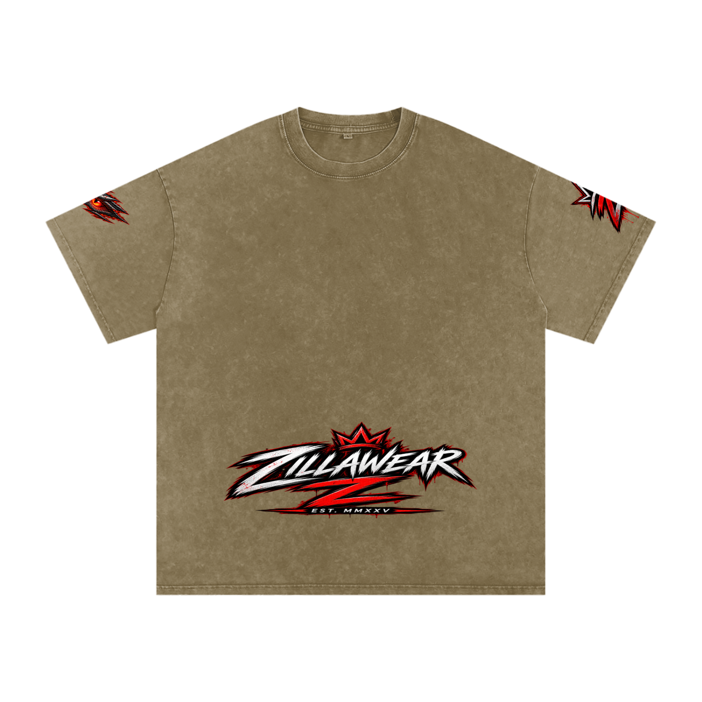 Never Harmless: Snow Washed Oversized Cotton T-Shirt