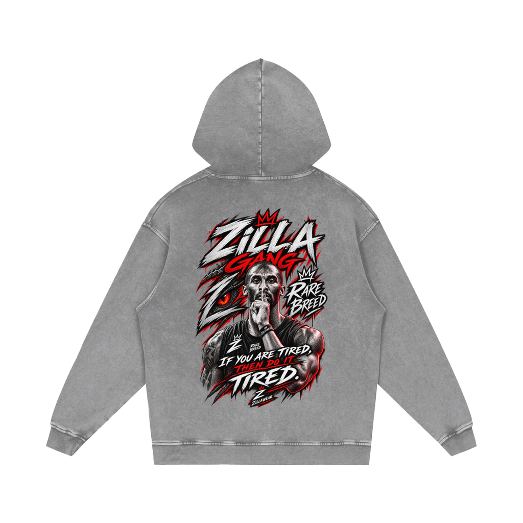 Snow Washed Loose Cotton Hoodie