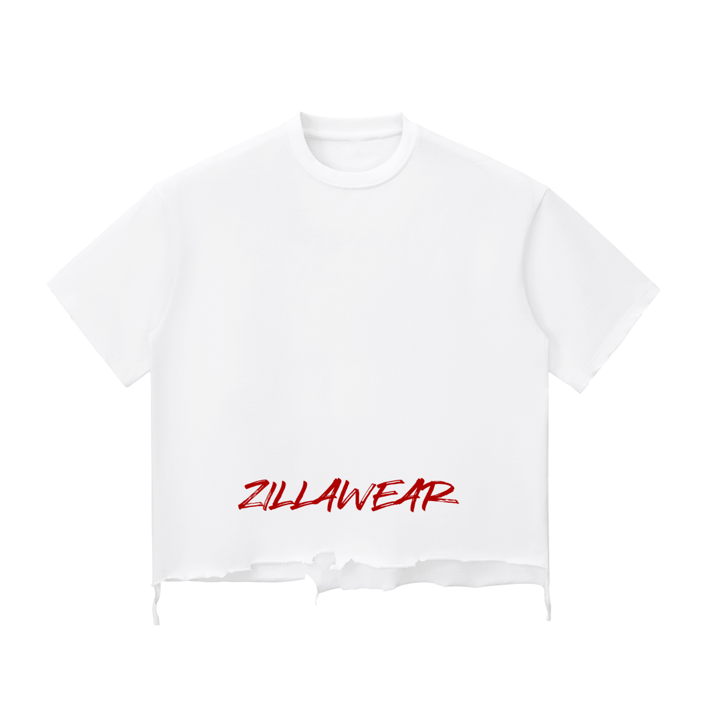 Snow Wash Raw-Hem Boxy T-shirt