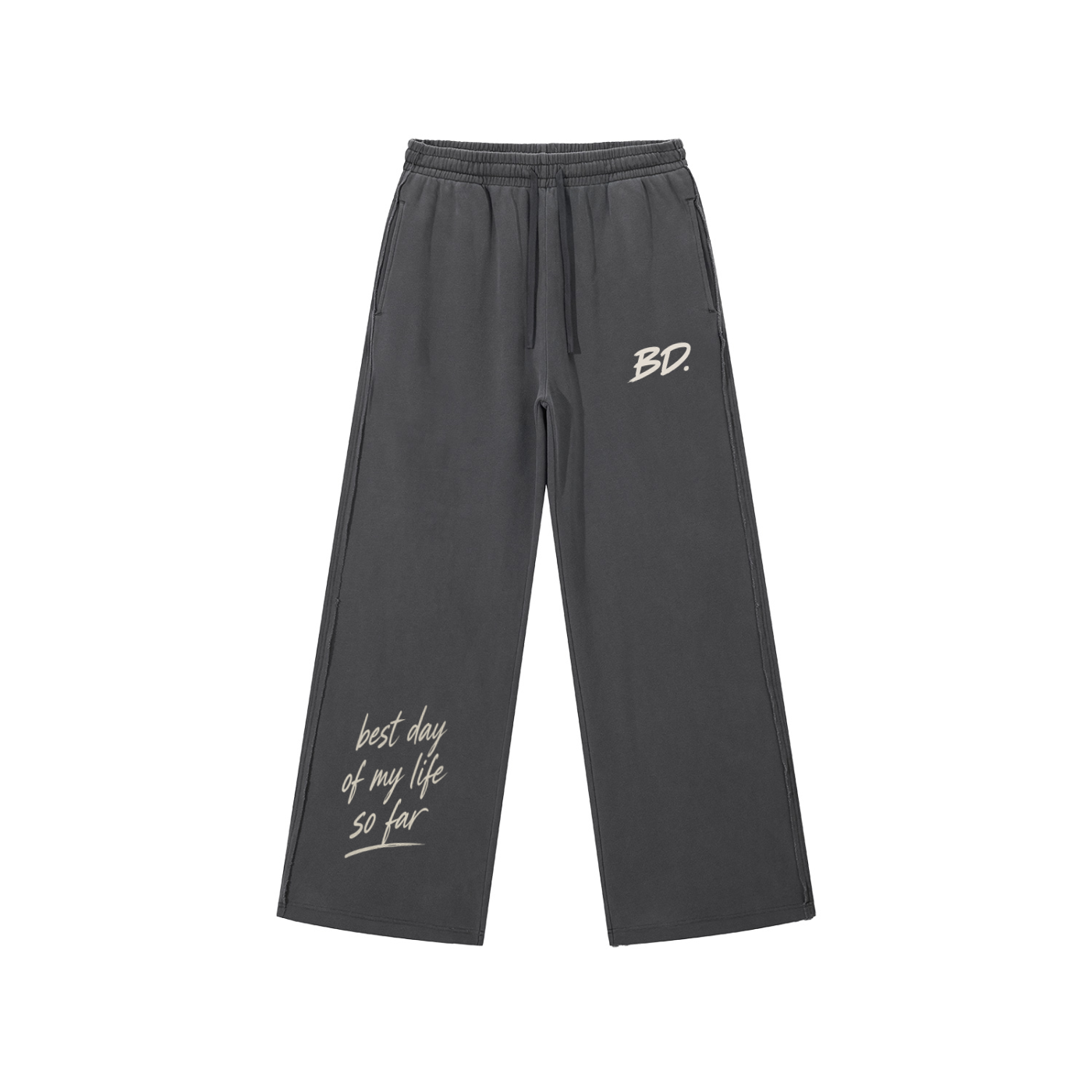 Best Day Collection: Snow Washed Raw Edge Sweatpants