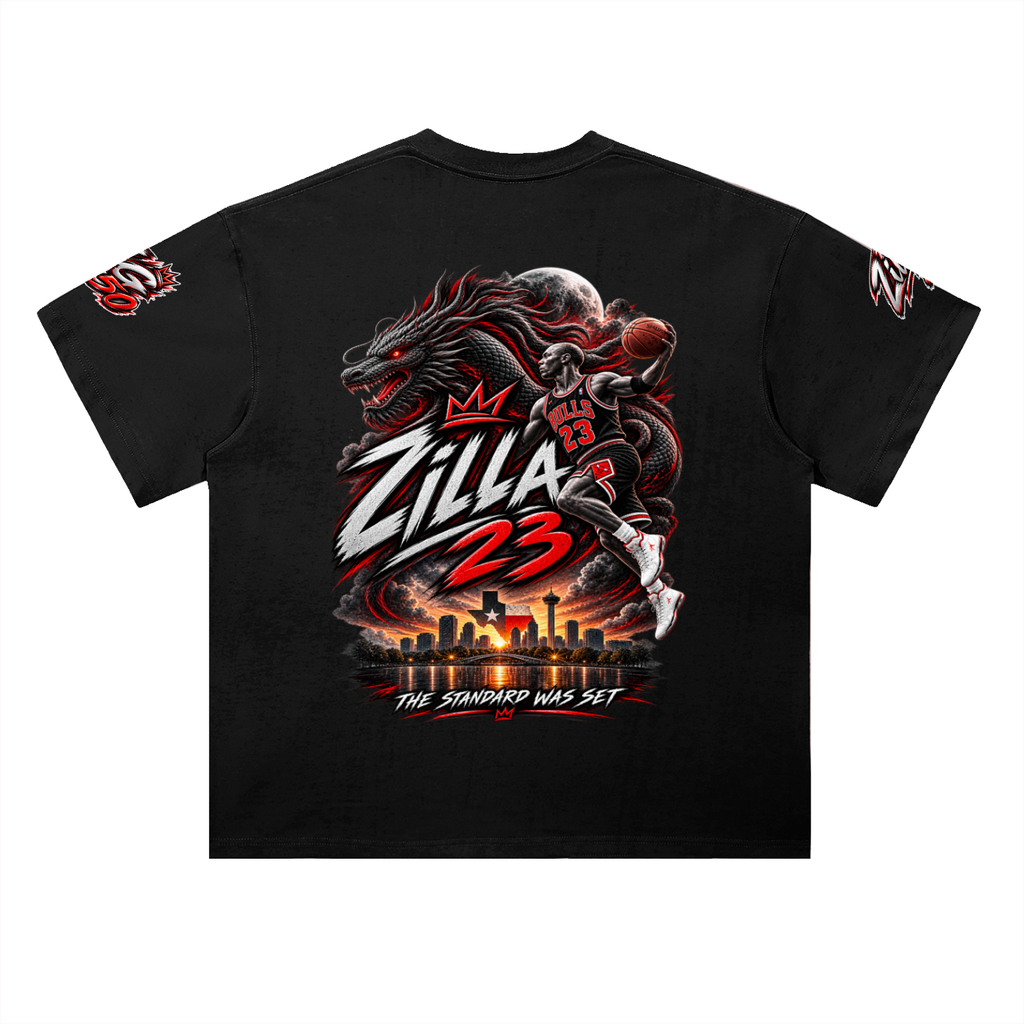 Limited edition Zilla23 Heavyweight Drop Shoulder Cotton T-Shirt