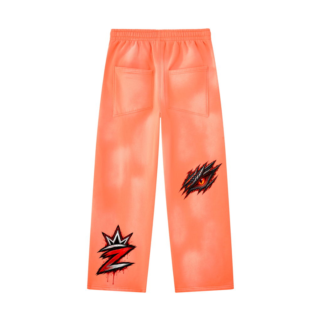 Unisex Sunfade Wide Leg Fleece Sweatpants