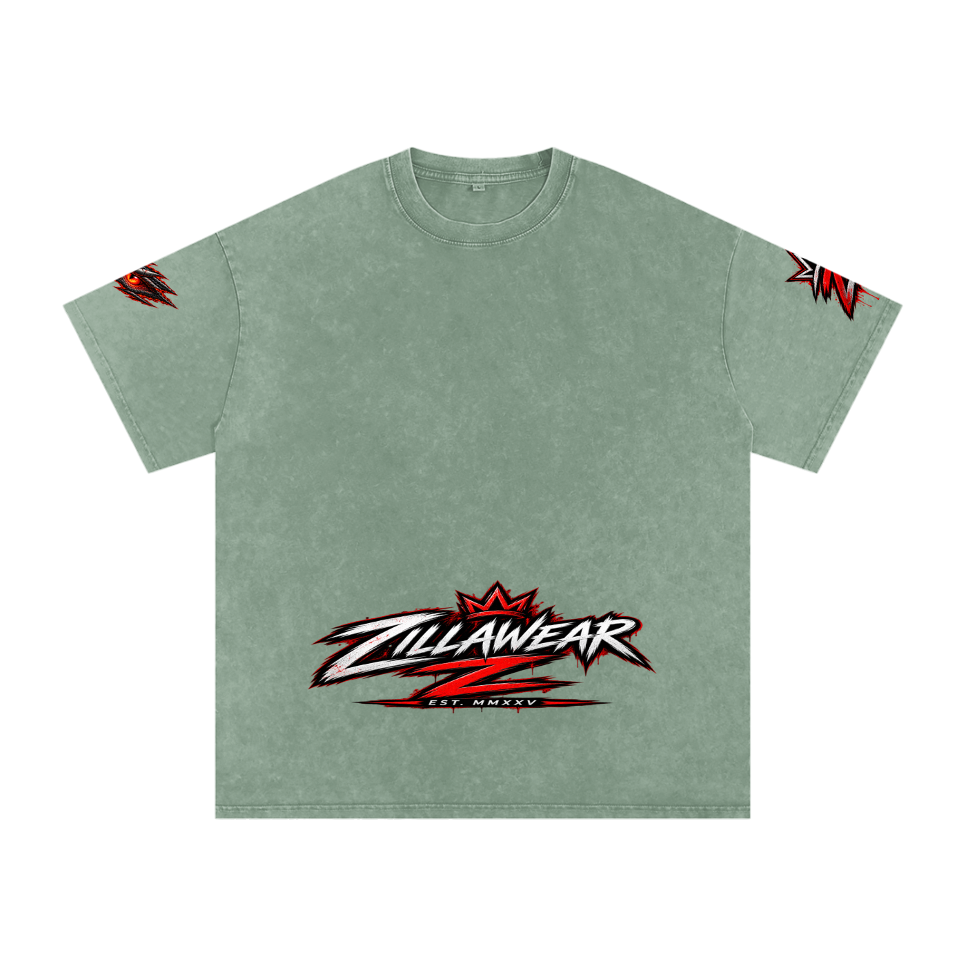Never Harmless: Snow Washed Oversized Cotton T-Shirt