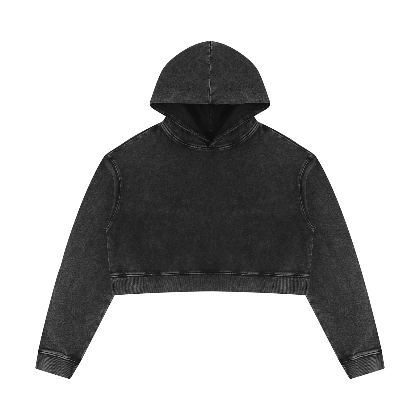 Women’s Mineral Washed Crop Hoodie