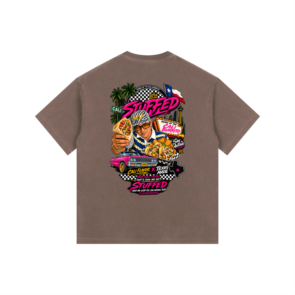 Stuffed Promo: Vintage Washed Oversized Cotton T-Shirt