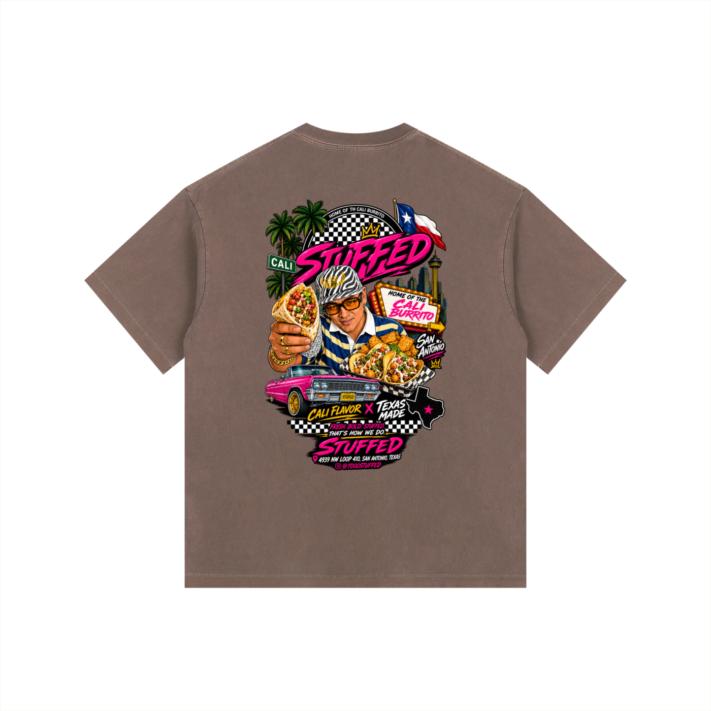 Stuffed Promo: Vintage Washed Oversized Cotton T-Shirt