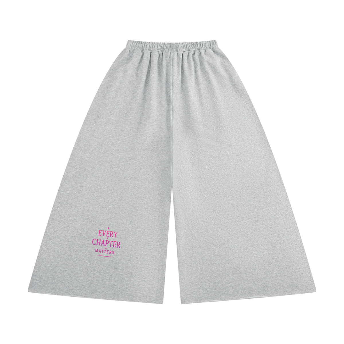 Women's Raw Edge Wide Leg Sweatpants