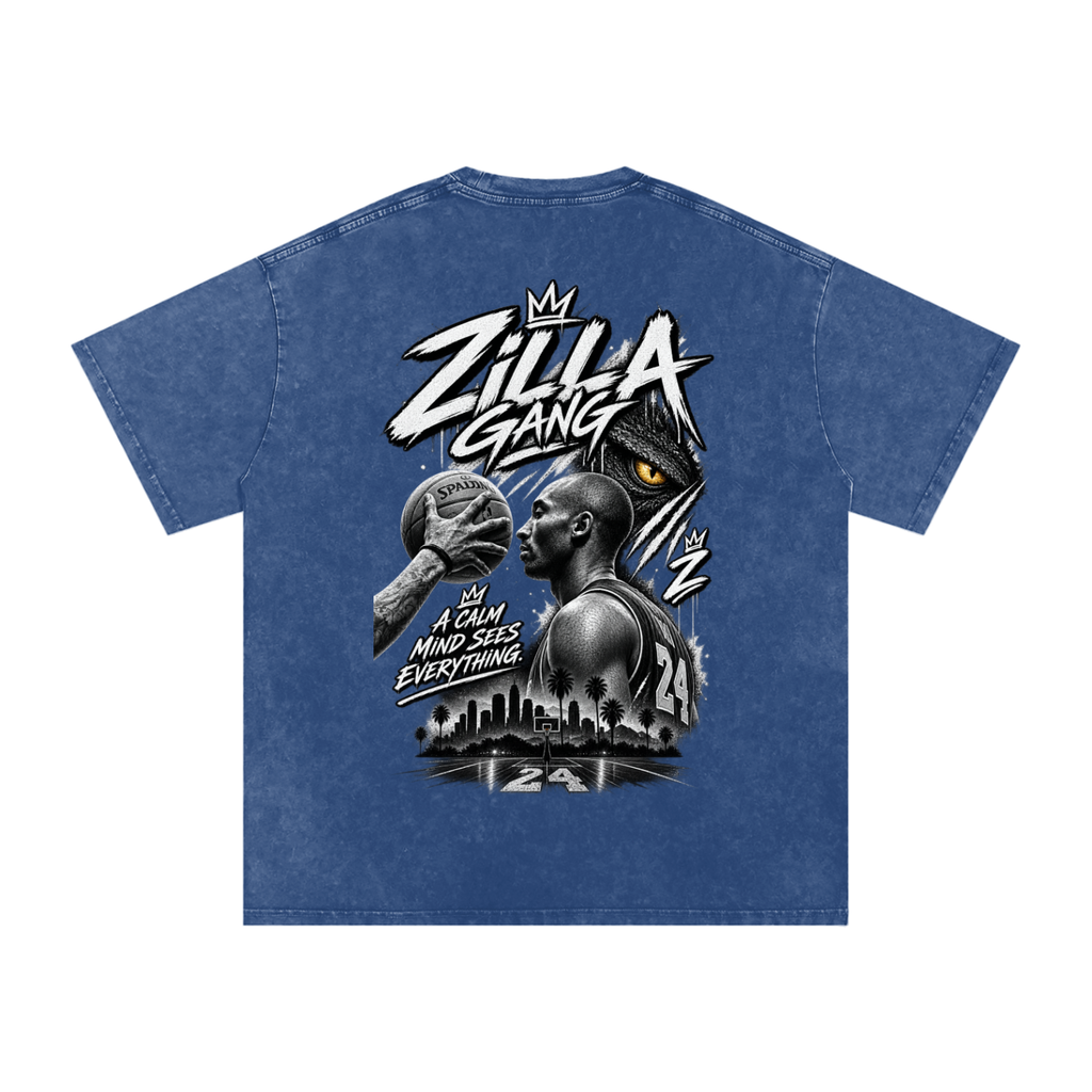 Zilla24 Exclusive Snow Washed Oversized Cotton T-Shirt