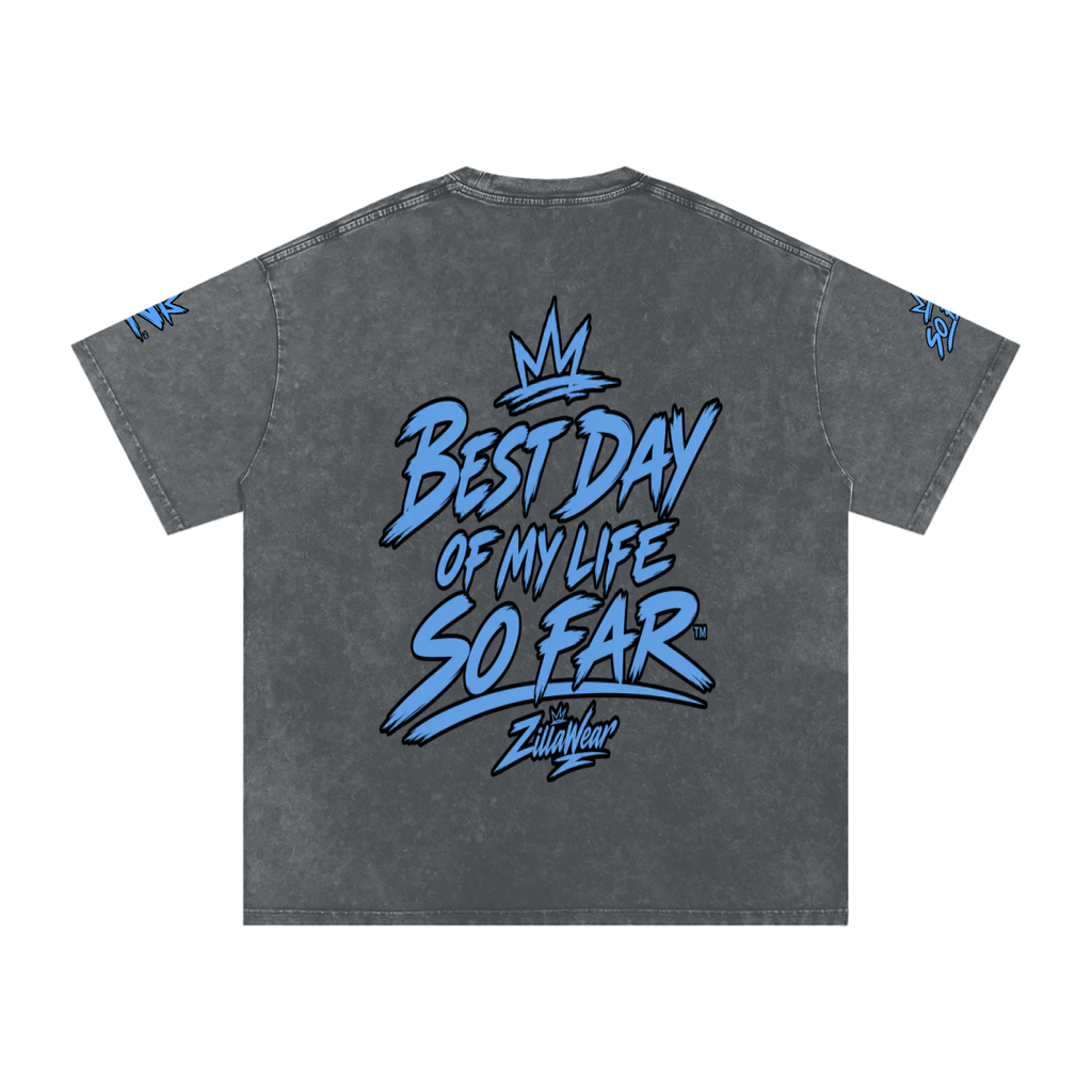 Snow Washed Oversized Cotton T-Shirt