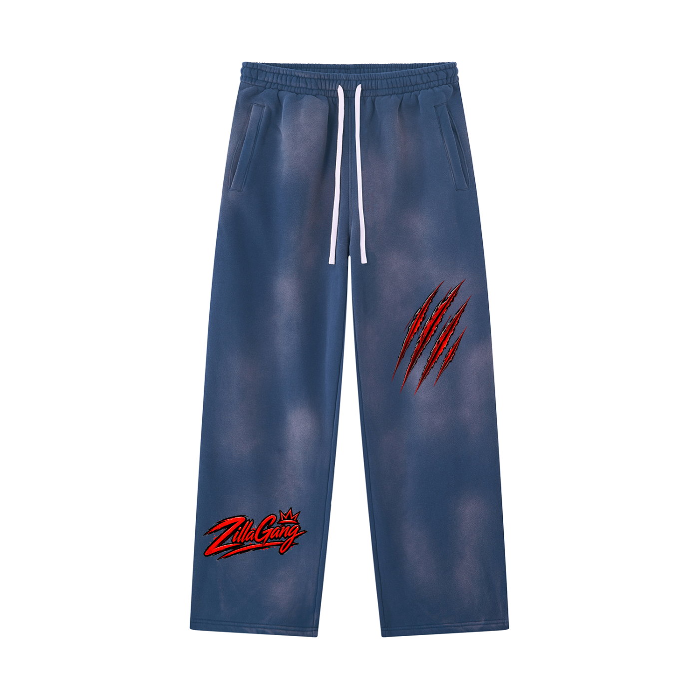 Unisex Sunfade Wide Leg Fleece Sweatpants