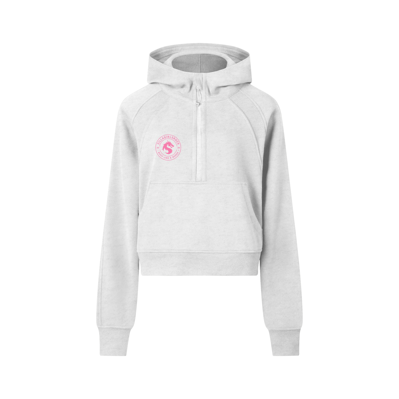 Cropped Half-Zip Hoodie
