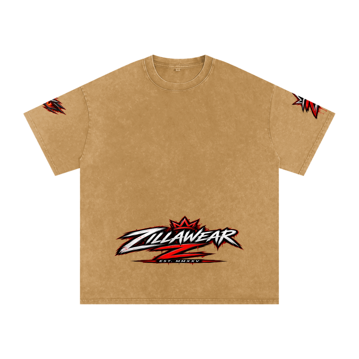 Never Harmless: Snow Washed Oversized Cotton T-Shirt
