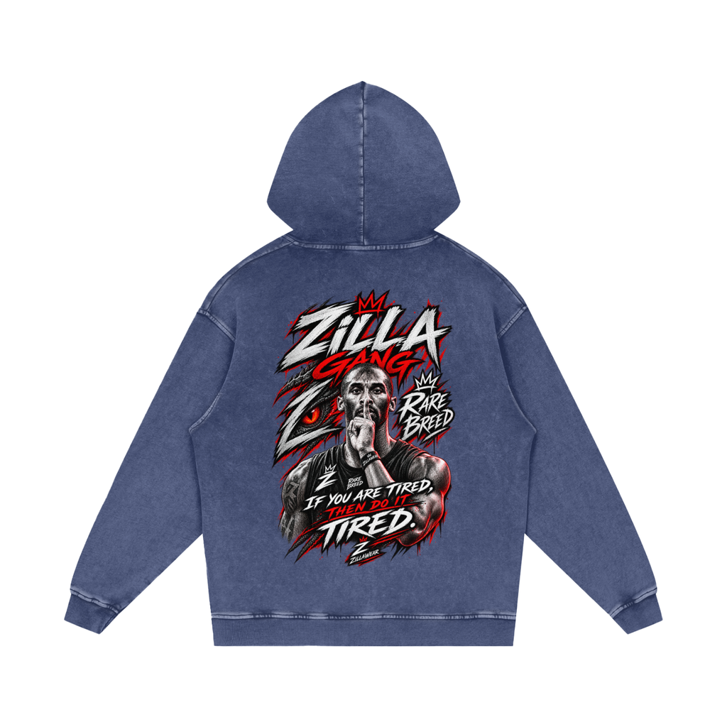 Snow Washed Loose Cotton Hoodie