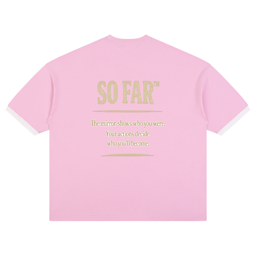 Unisex Color Block Drop Shoulder T-Shirt