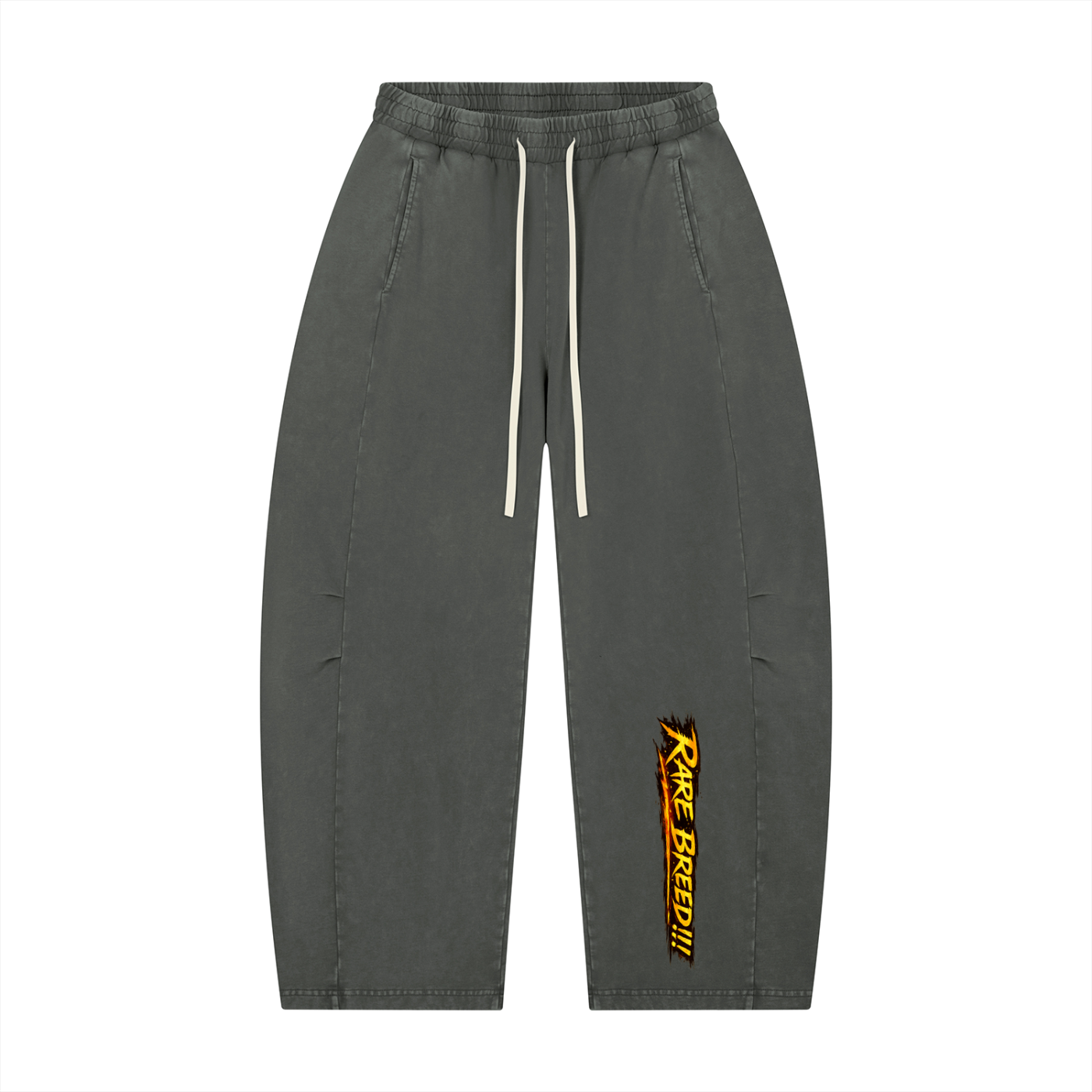 Unisex Mineral Wash Barrel Leg Pants