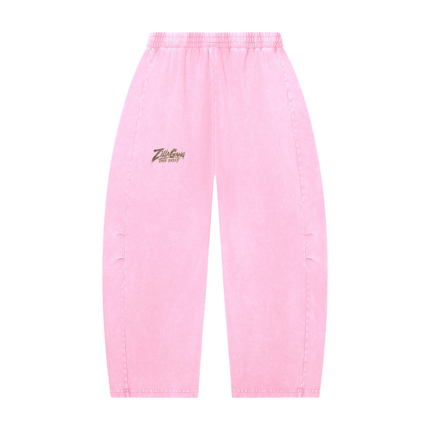 Unisex Mineral Wash Barrel Leg Pants