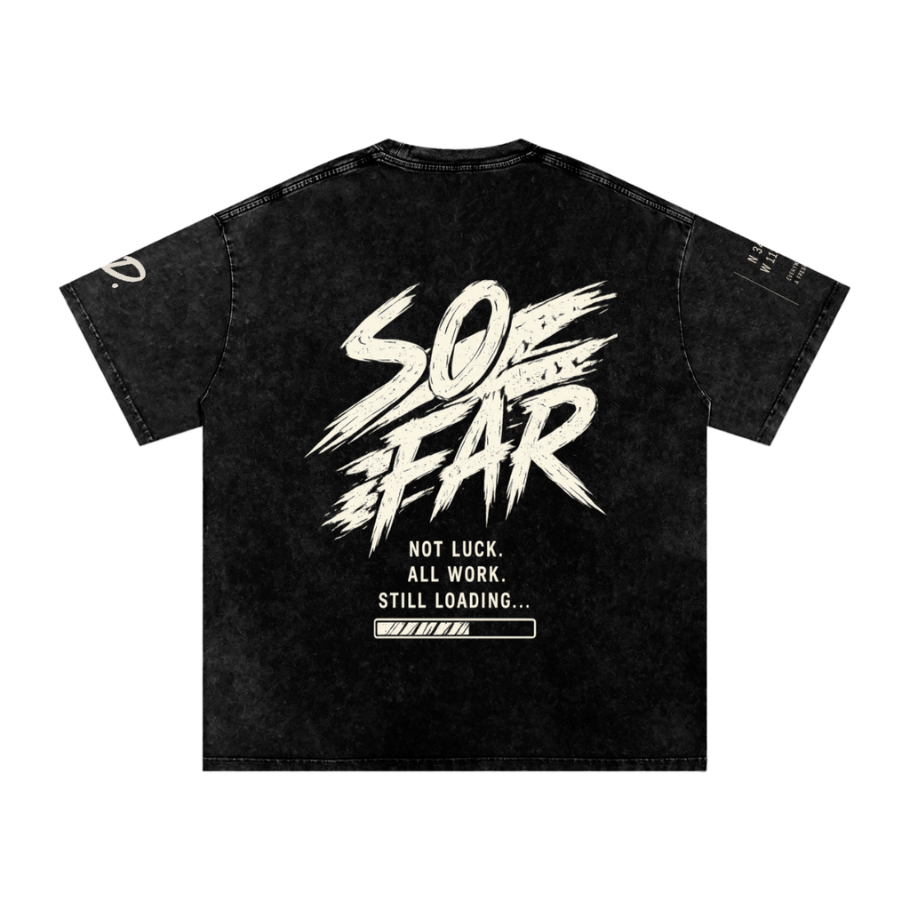 Snow Washed Oversized Cotton T-Shirt