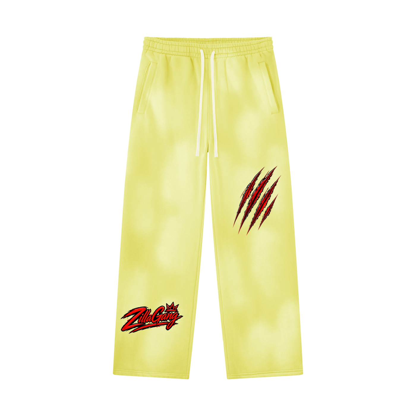 Unisex Sunfade Wide Leg Fleece Sweatpants