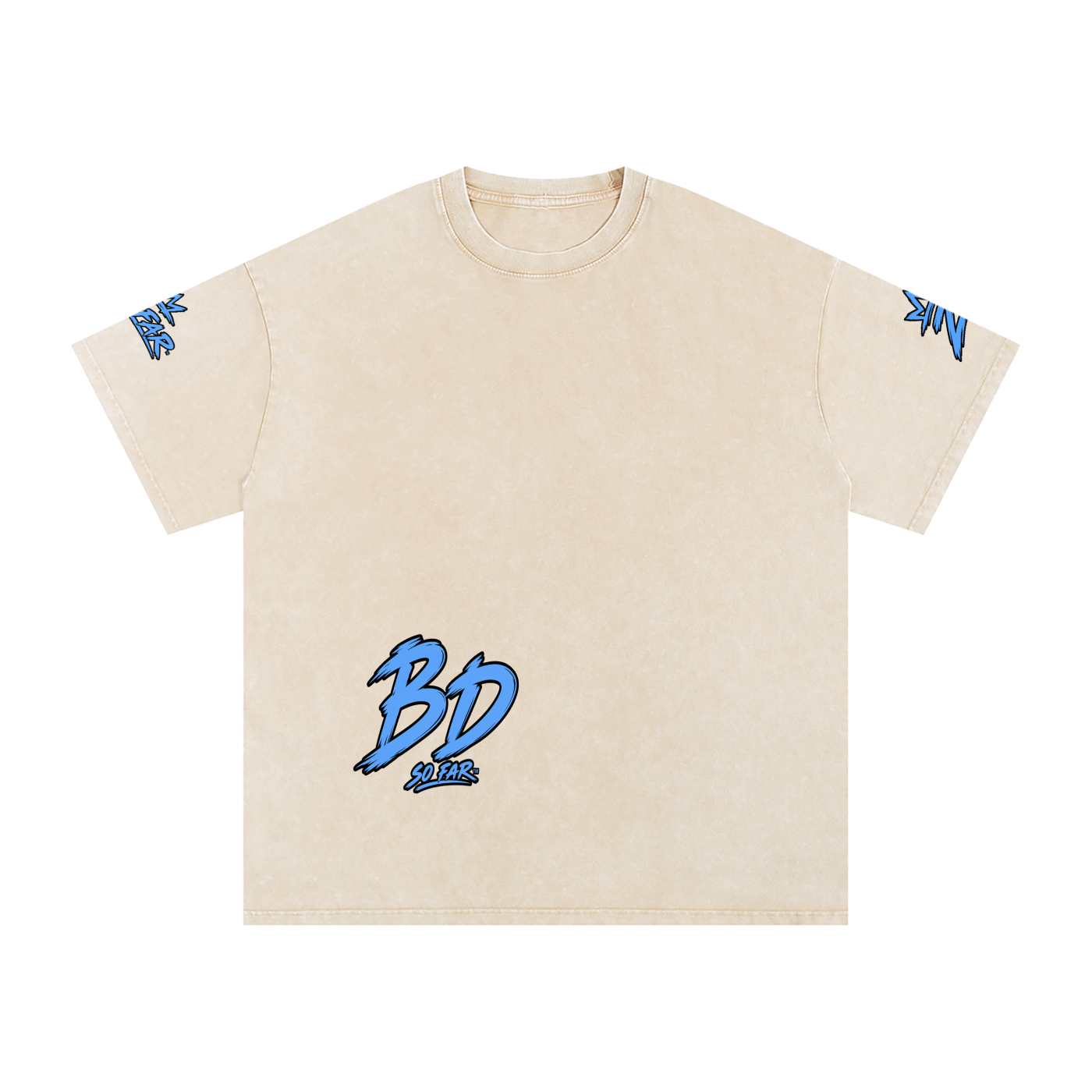 Snow Washed Oversized Cotton T-Shirt
