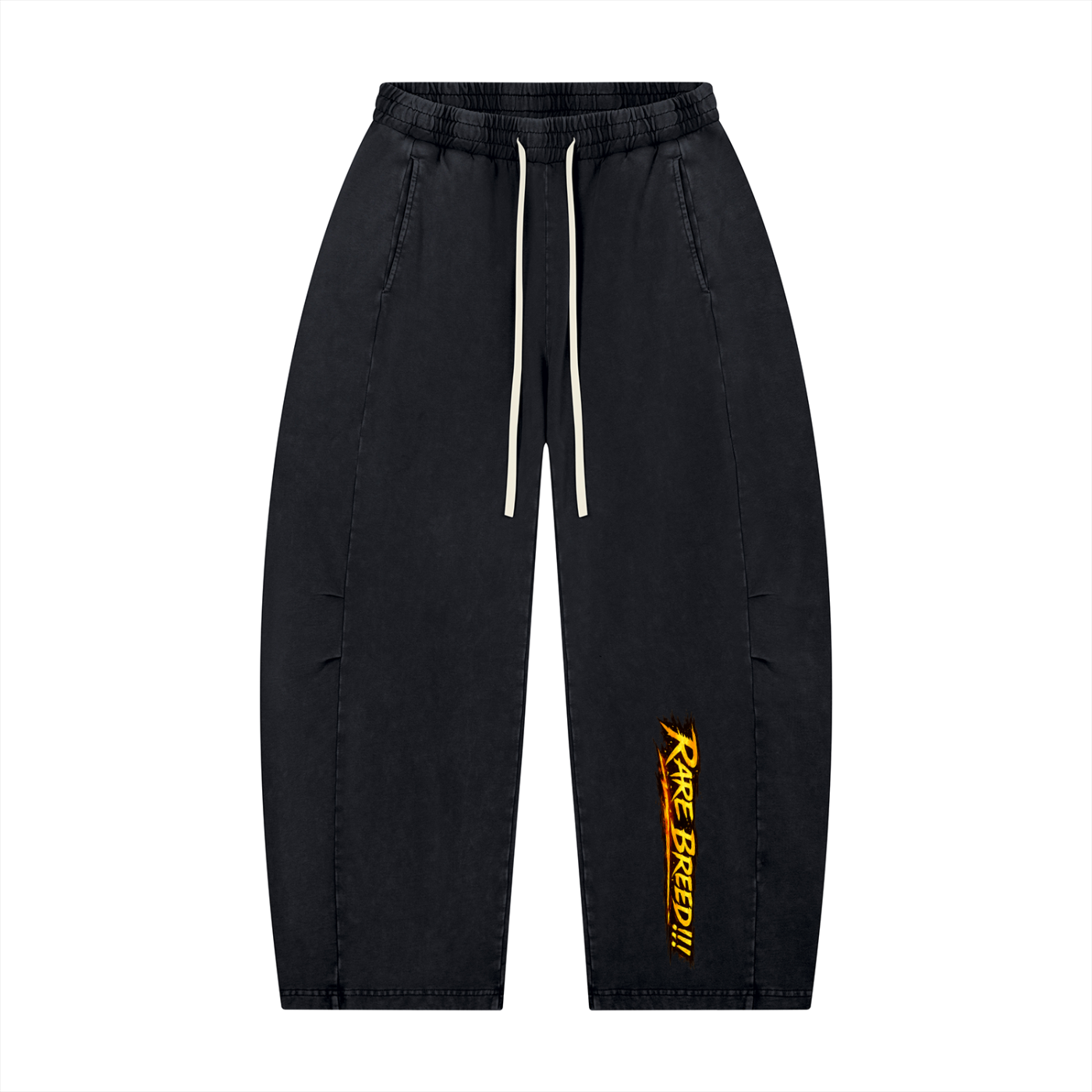 Unisex Mineral Wash Barrel Leg Pants