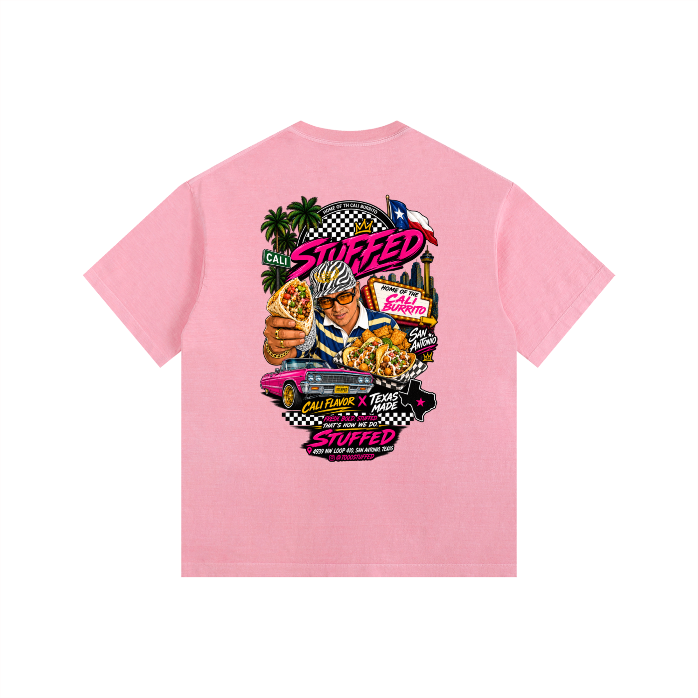 Stuffed Promo: Vintage Washed Oversized Cotton T-Shirt
