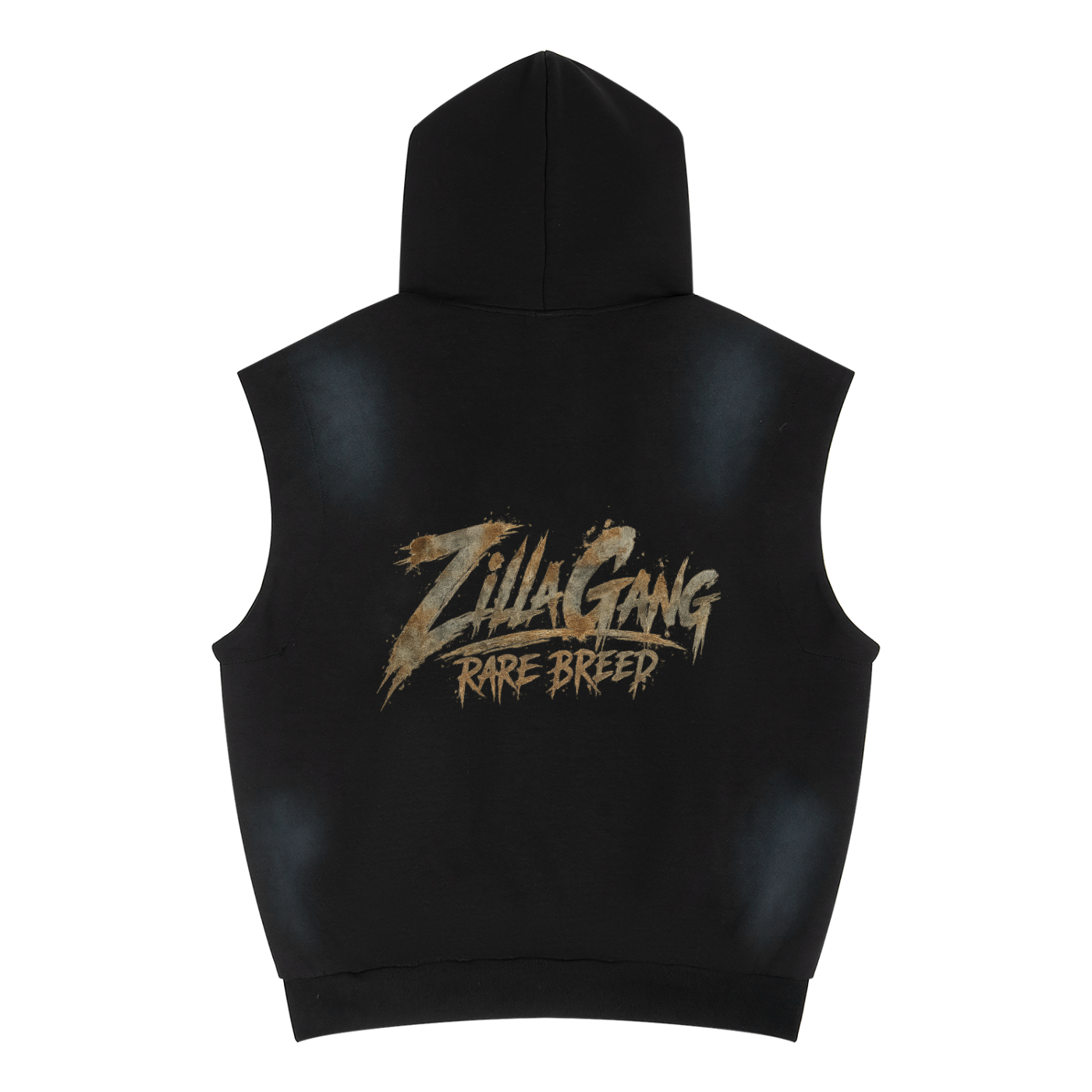 Unisex Vintage Wash Sun Fade Sleeveless Hoodie