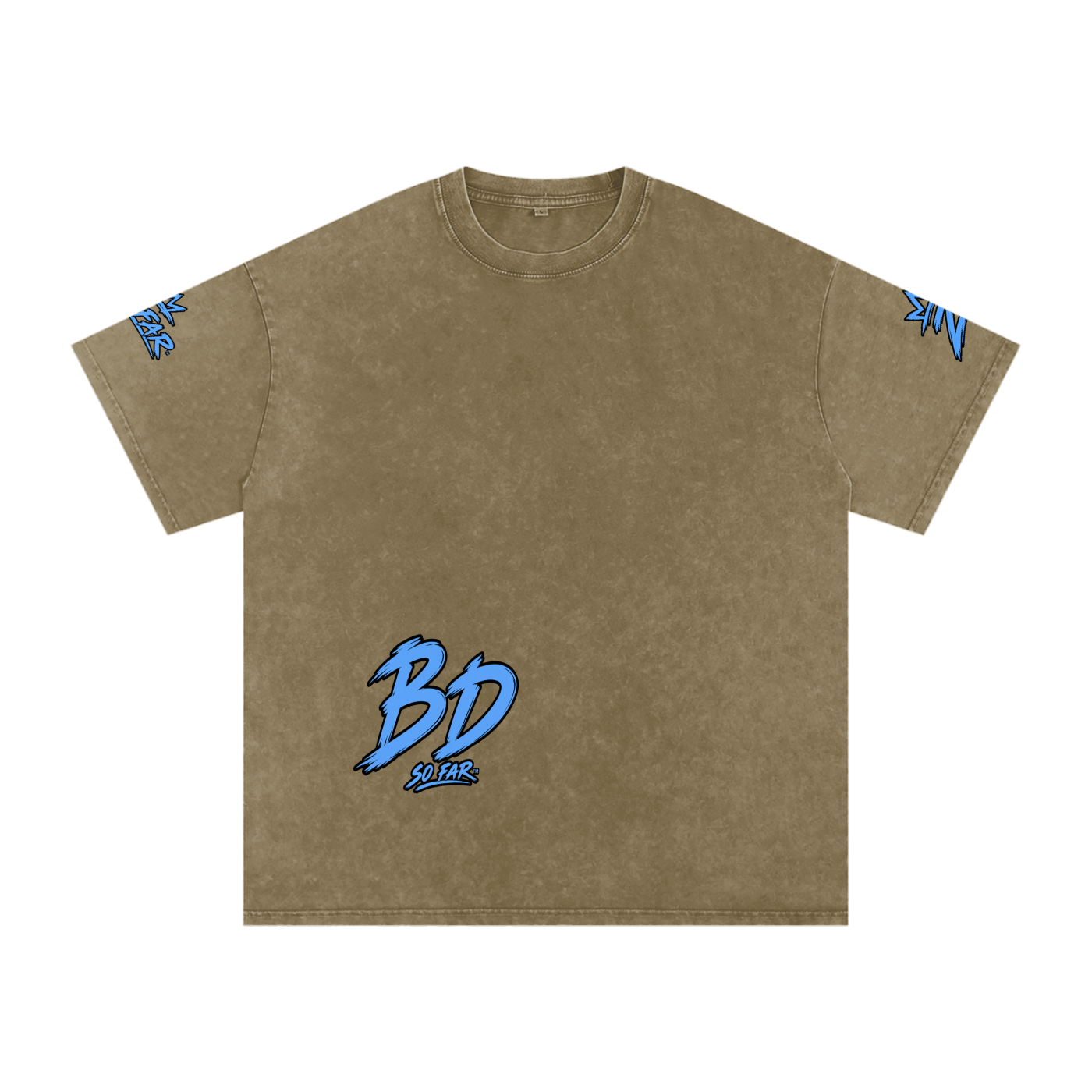 Snow Washed Oversized Cotton T-Shirt