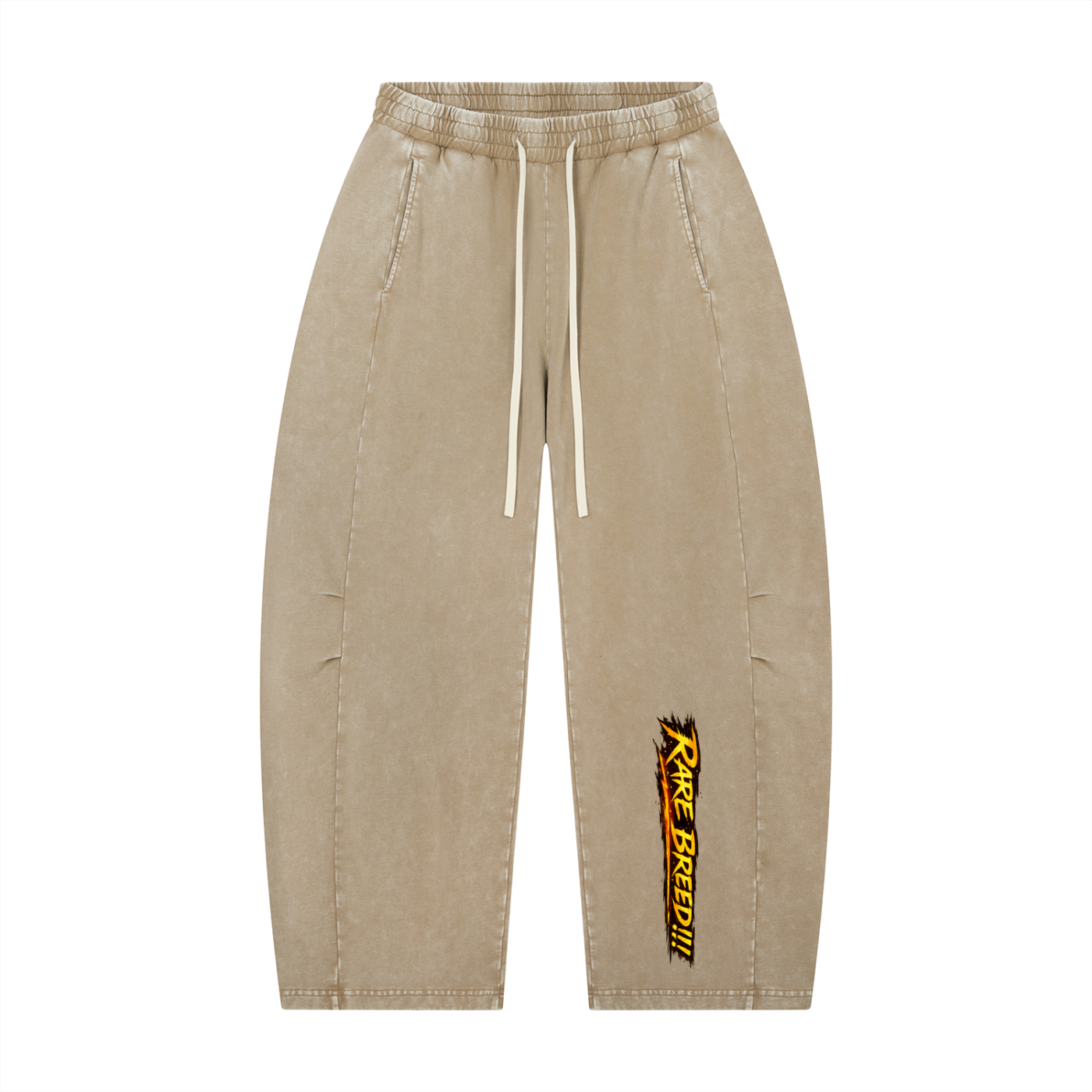 Unisex Mineral Wash Barrel Leg Pants