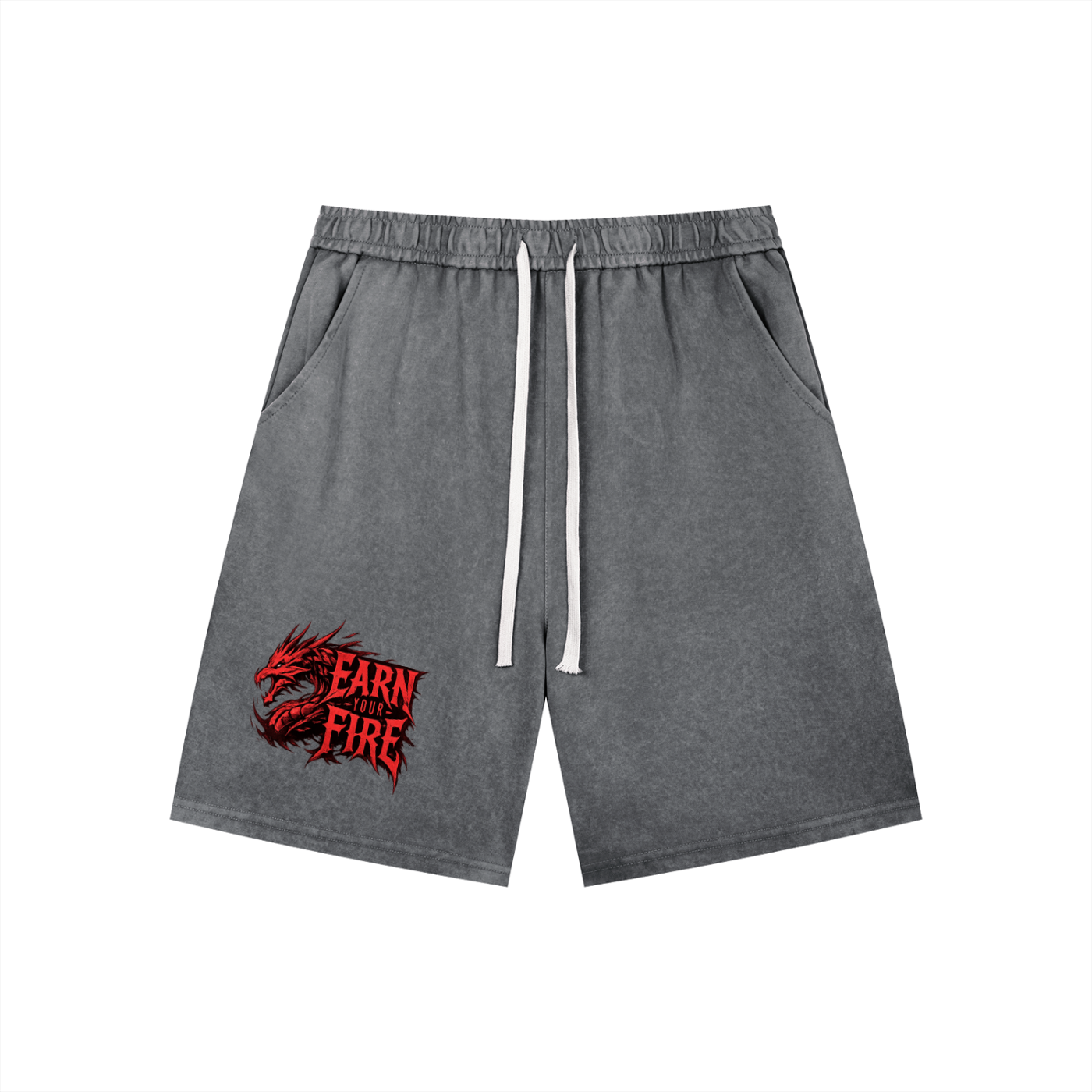 Men’s Vintage Wash Drawstring Shorts