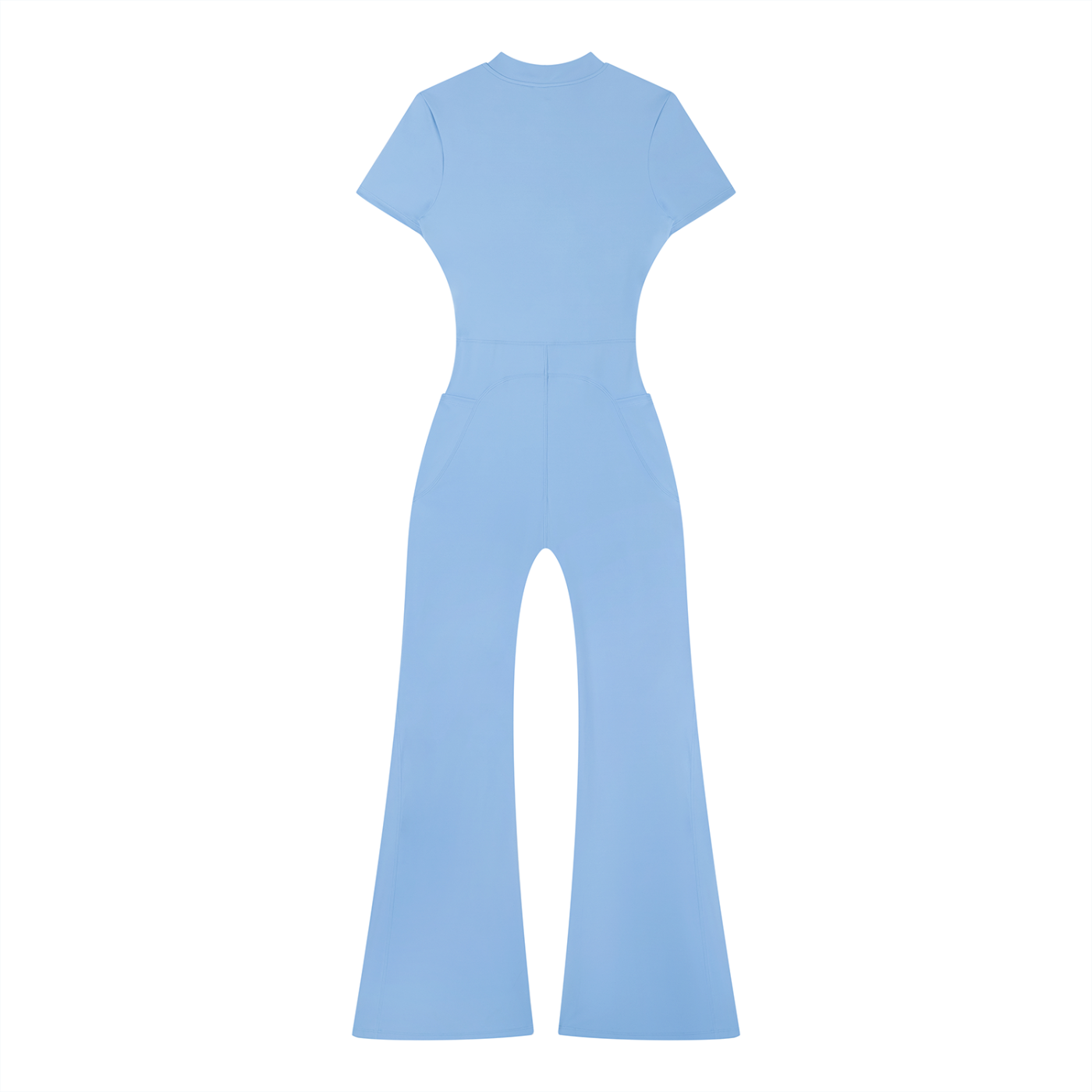 Zilla Girl Collection - Women’s Tight Flared Leg Quarter-Zip Jumpsuit