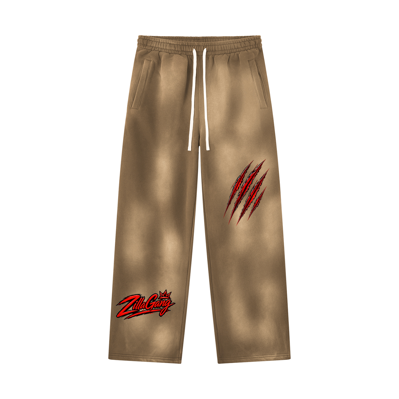 Unisex Sunfade Wide Leg Fleece Sweatpants