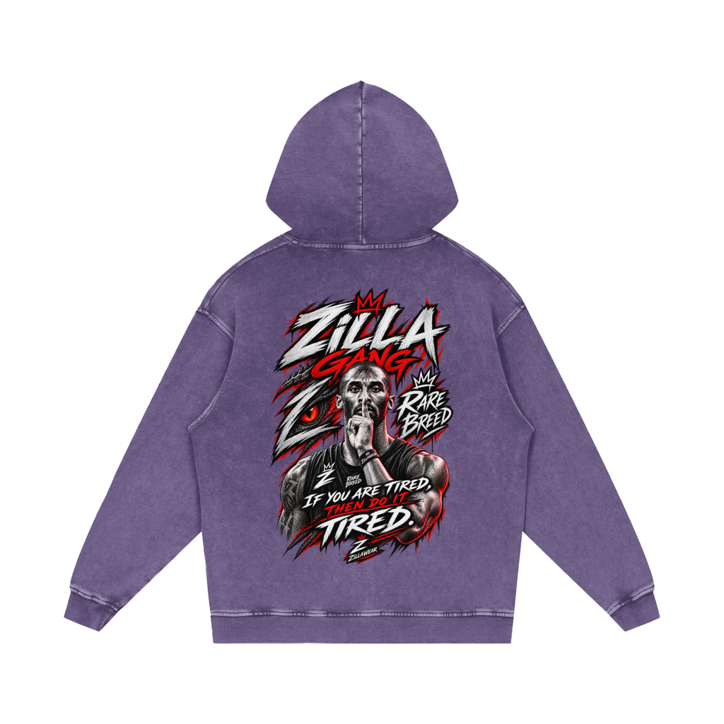 Snow Washed Loose Cotton Hoodie