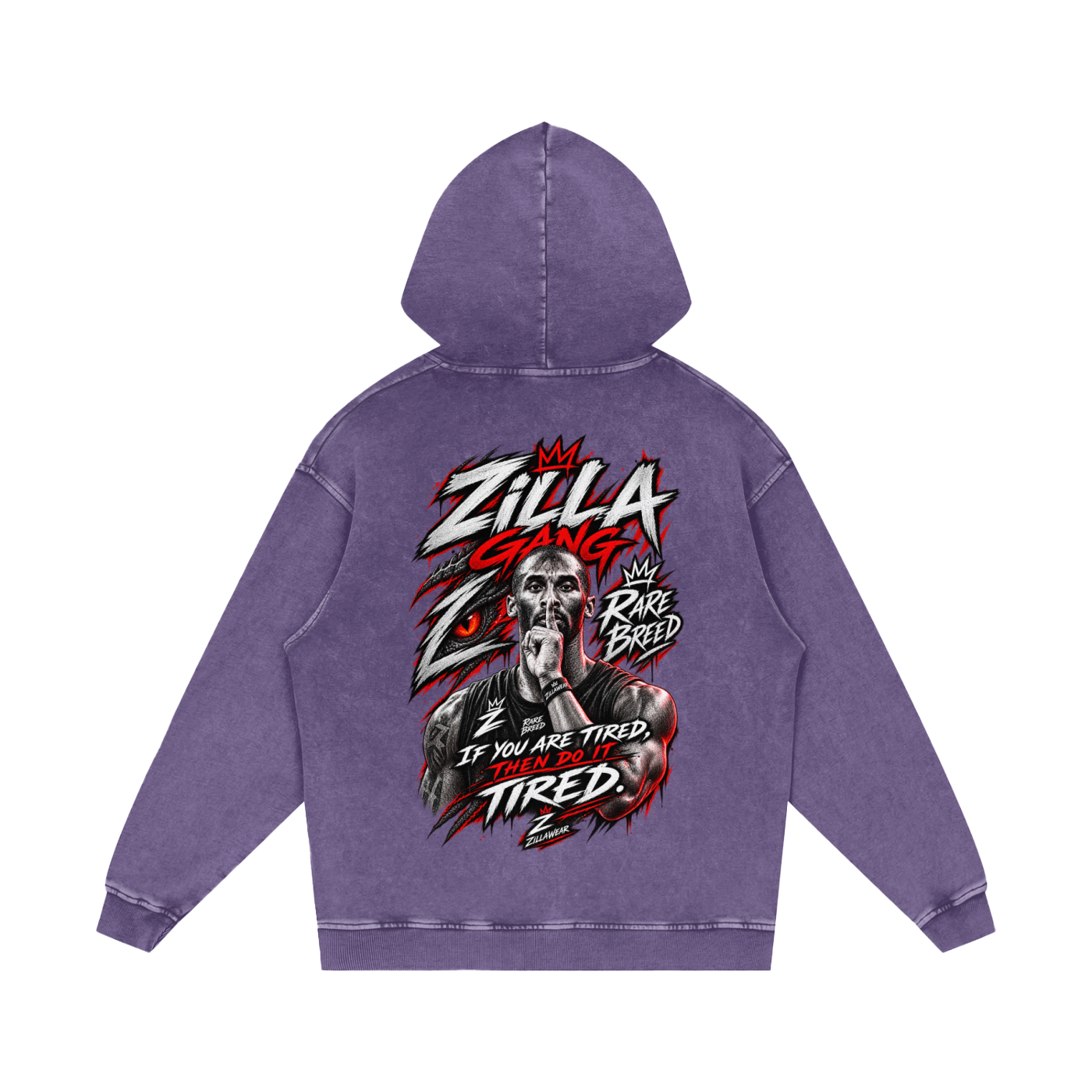 Snow Washed Loose Cotton Hoodie