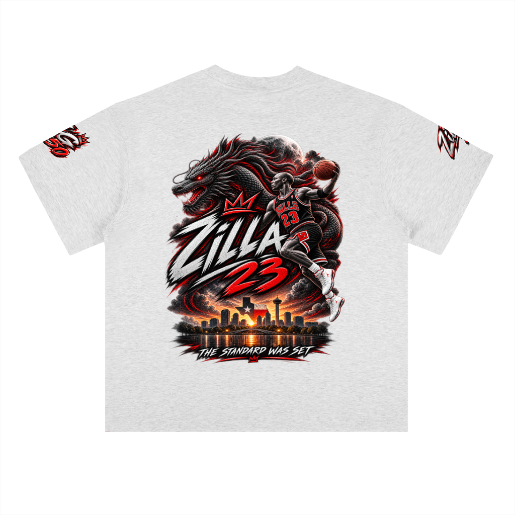 Limited edition Zilla23 Heavyweight Drop Shoulder Cotton T-Shirt