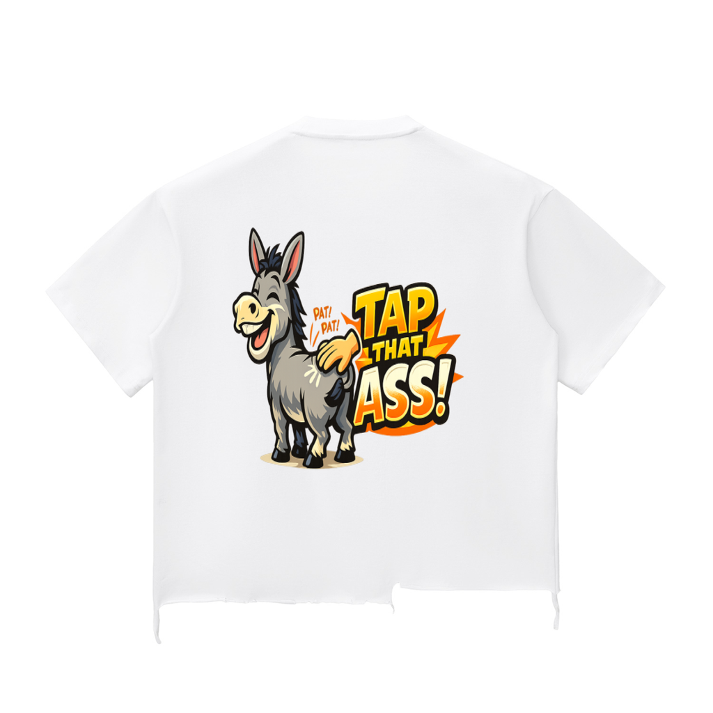 Snow Wash Raw-Hem Boxy T-shirt