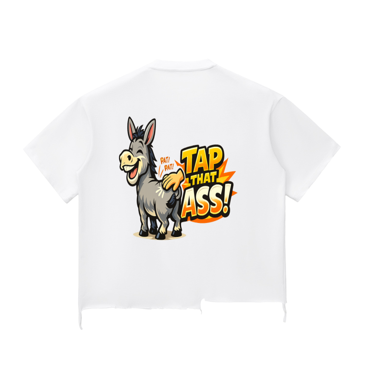 Snow Wash Raw-Hem Boxy T-shirt