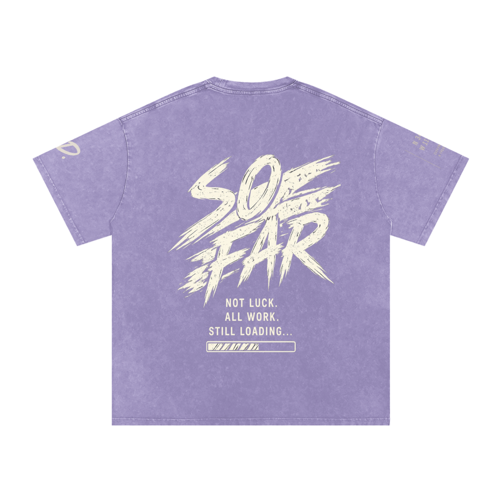 Snow Washed Oversized Cotton T-Shirt