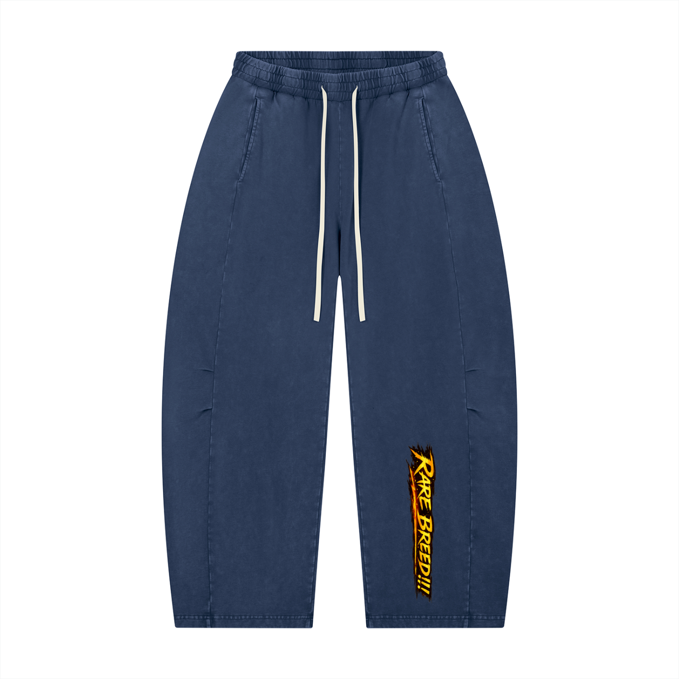 Unisex Mineral Wash Barrel Leg Pants
