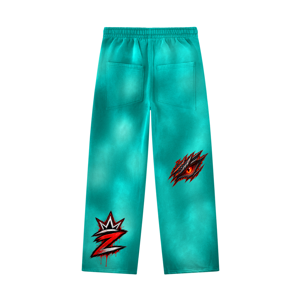 Unisex Sunfade Wide Leg Fleece Sweatpants