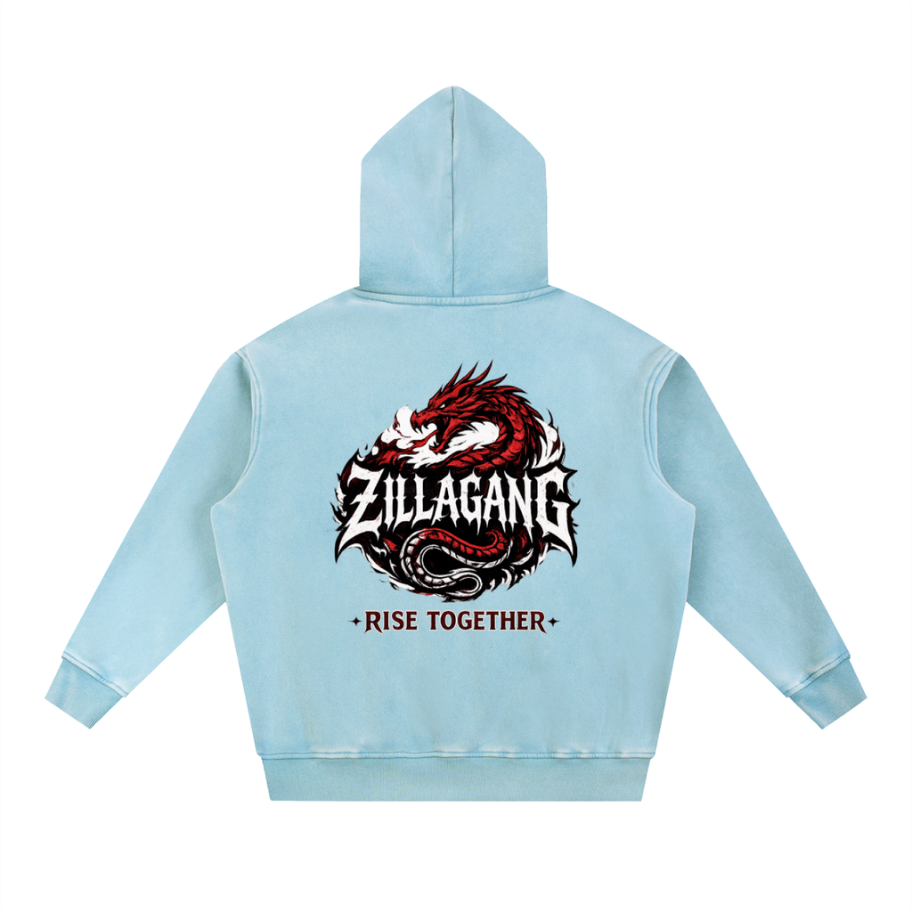 ZillaGang Collection- Snow Wash Fleece Oversize Hoodie
