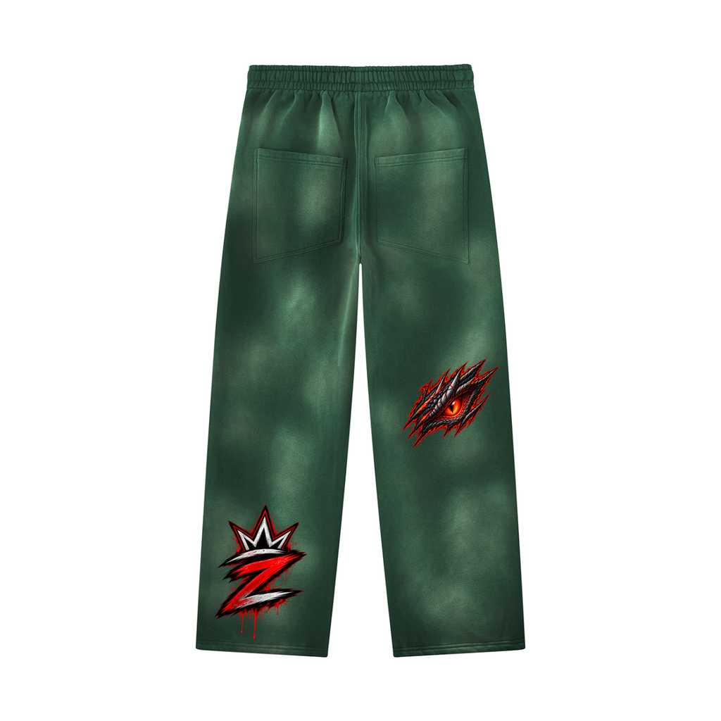 Unisex Sunfade Wide Leg Fleece Sweatpants