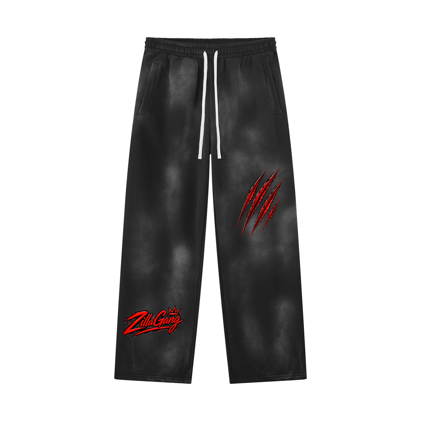 Unisex Sunfade Wide Leg Fleece Sweatpants