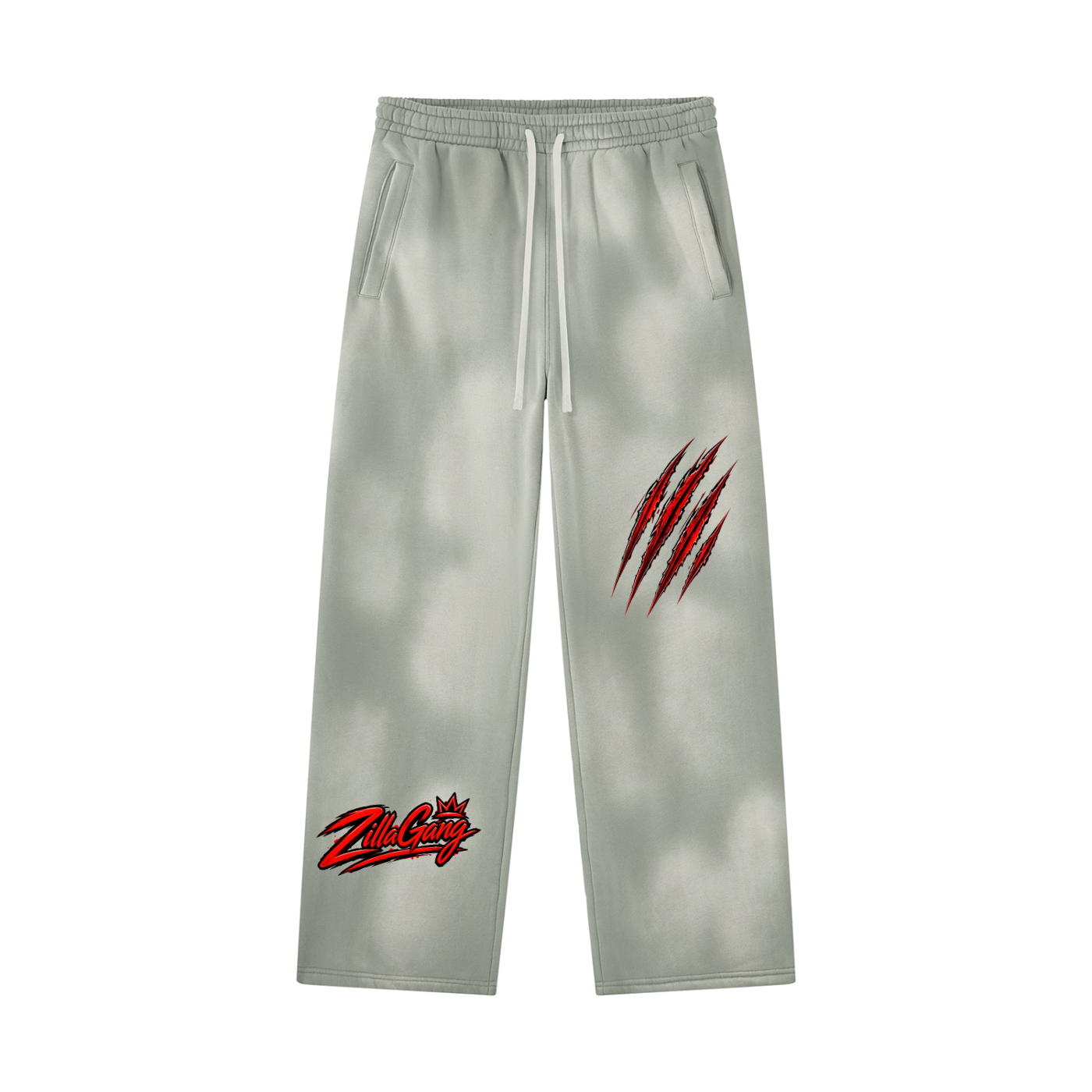 Unisex Sunfade Wide Leg Fleece Sweatpants