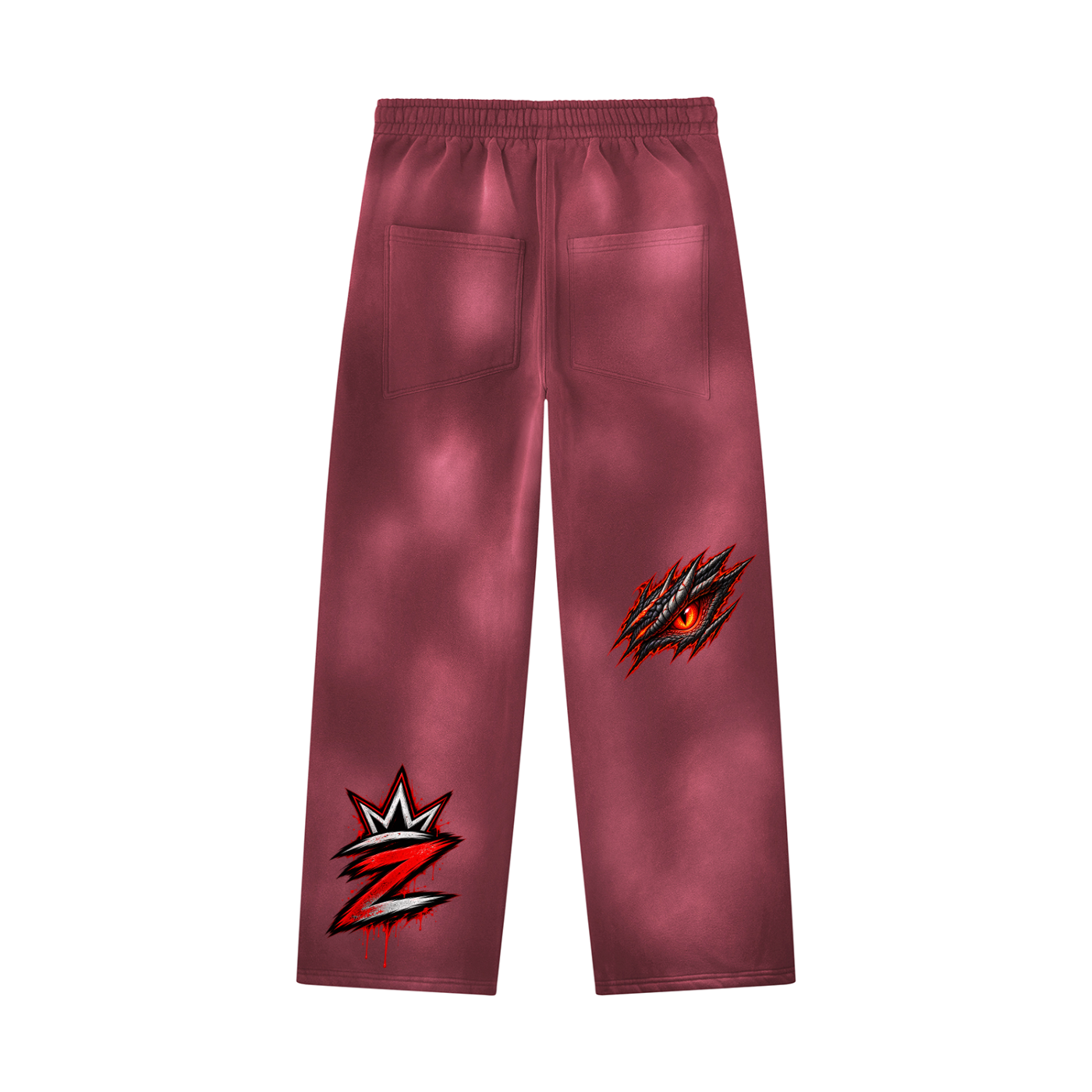 Unisex Sunfade Wide Leg Fleece Sweatpants
