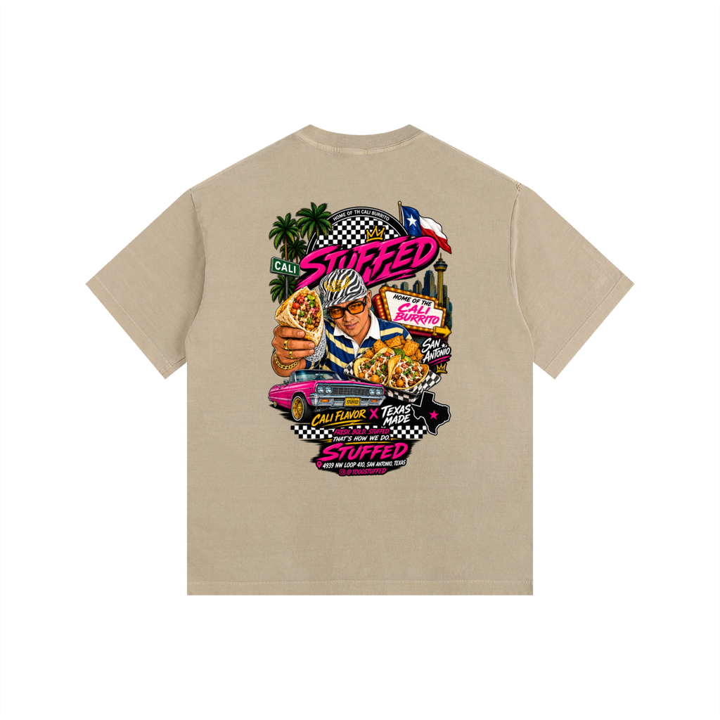 Stuffed Promo: Vintage Washed Oversized Cotton T-Shirt