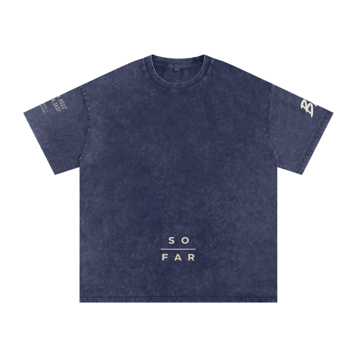 Snow Washed Oversized Cotton T-Shirt
