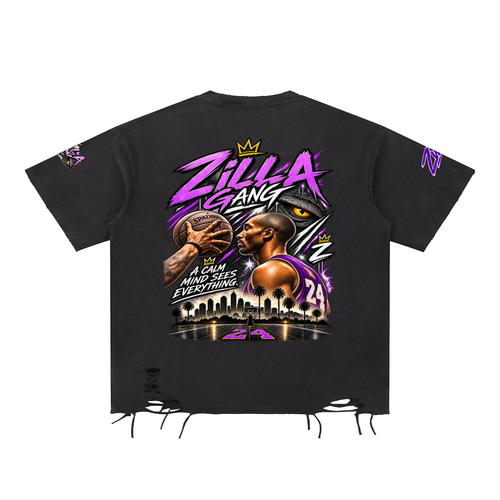 LIMITED TIME: Zilla50 Snow Washed Raw-Hem T-Shirt